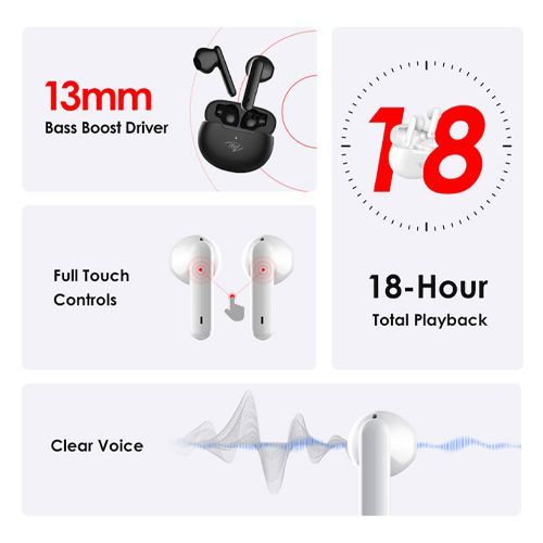 Itel Earbuds T1 Neo - Blanc
