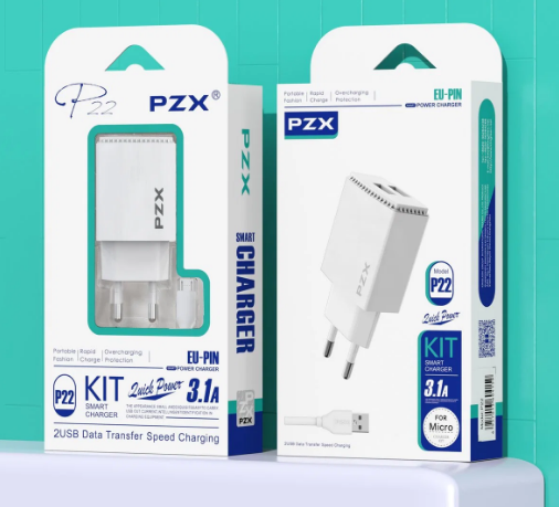 Chargeur PZX P22 / 2 USB MICRO