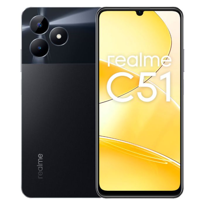 SMARTPHONE REALME C51 4GO 128GO - NOIR CARBONE+Ecouteur sans fil gratuit