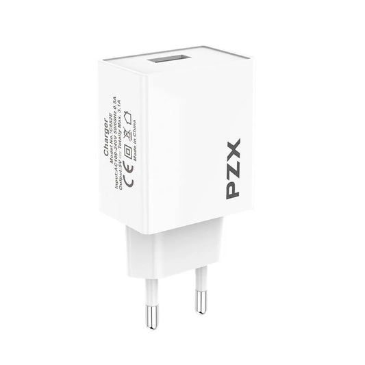 Chargeur fast Charge USB To Type-C 3.1A 1m | PZX C882E | Blanc