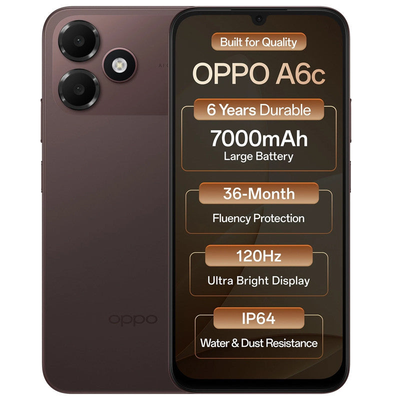 Smartphone Oppo A6c 4Go 128Go Marron