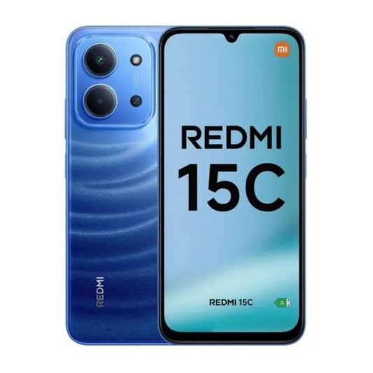 Smartphone XIAOMI Redmi 15C 8Go 256Go +CASH /ANTICASSE /KIT BLEUTOOTH cadeaux - moonlight blue